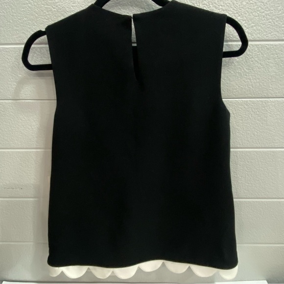 Victoria Beckham for Target Sleeveless Blouse XS Black Off White New With Tags - Picture 2 of 11